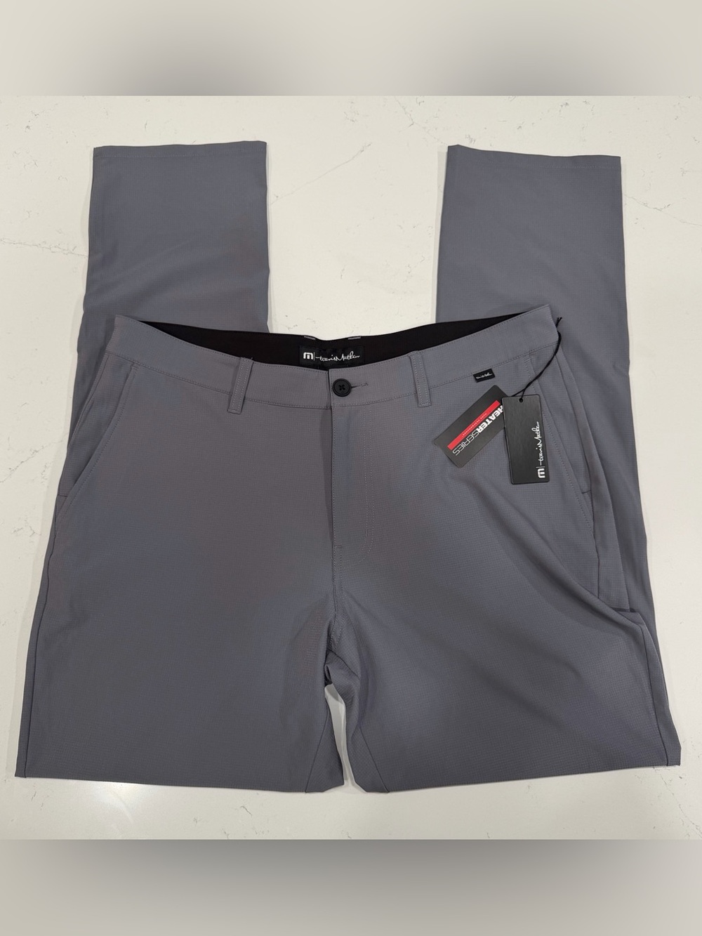 Travis Mathew Men’s Right On Time Gray Performance Pants 35x32